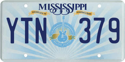 MS license plate YTN379