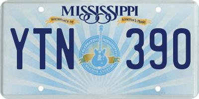 MS license plate YTN390