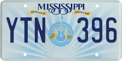 MS license plate YTN396