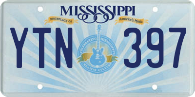 MS license plate YTN397