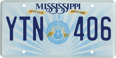 MS license plate YTN406