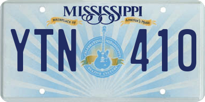 MS license plate YTN410
