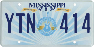 MS license plate YTN414