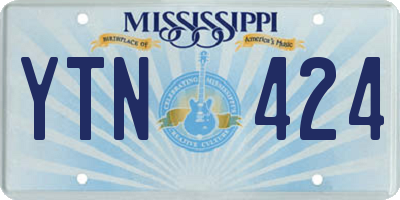 MS license plate YTN424
