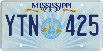 MS license plate YTN425
