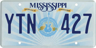 MS license plate YTN427