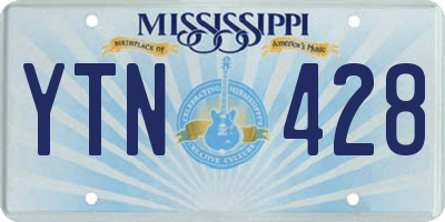 MS license plate YTN428