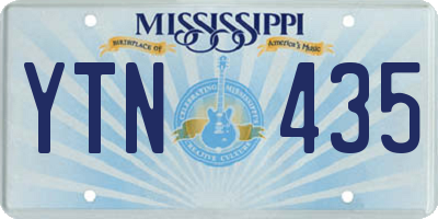 MS license plate YTN435