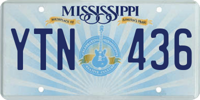 MS license plate YTN436