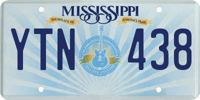 MS license plate YTN438