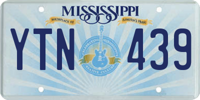 MS license plate YTN439