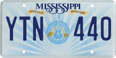 MS license plate YTN440