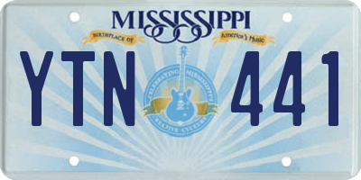 MS license plate YTN441