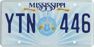 MS license plate YTN446
