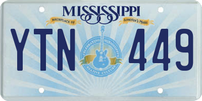 MS license plate YTN449