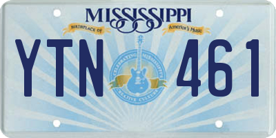 MS license plate YTN461