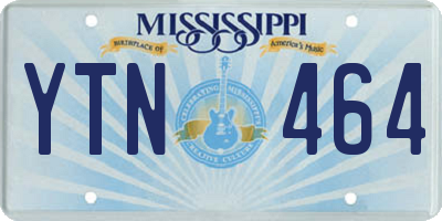 MS license plate YTN464