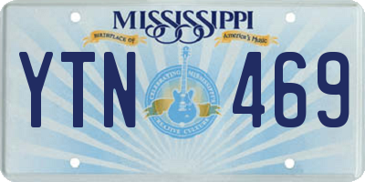 MS license plate YTN469
