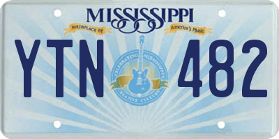 MS license plate YTN482