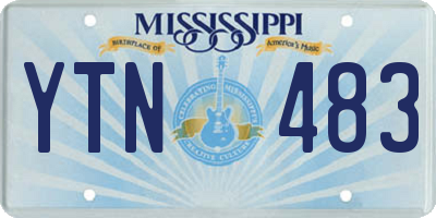 MS license plate YTN483