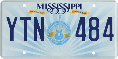 MS license plate YTN484