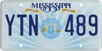 MS license plate YTN489