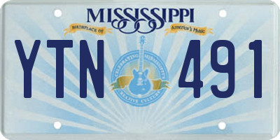MS license plate YTN491