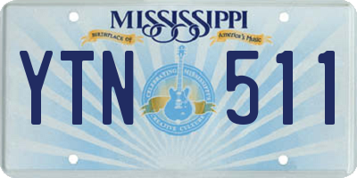 MS license plate YTN511