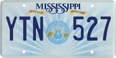 MS license plate YTN527