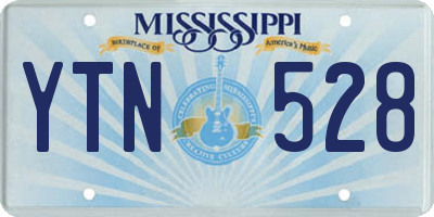 MS license plate YTN528