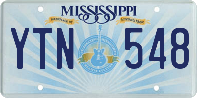 MS license plate YTN548