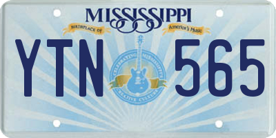 MS license plate YTN565