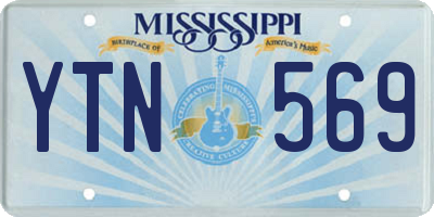 MS license plate YTN569