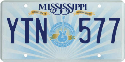 MS license plate YTN577