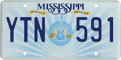 MS license plate YTN591