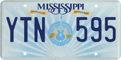 MS license plate YTN595