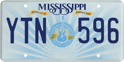 MS license plate YTN596