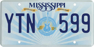 MS license plate YTN599