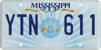 MS license plate YTN611