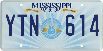 MS license plate YTN614