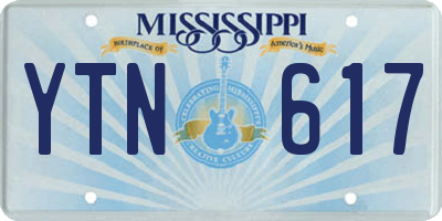 MS license plate YTN617