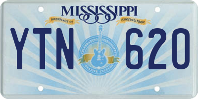 MS license plate YTN620