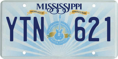 MS license plate YTN621