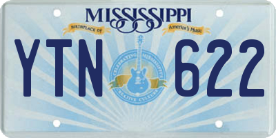 MS license plate YTN622