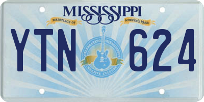 MS license plate YTN624