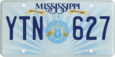 MS license plate YTN627