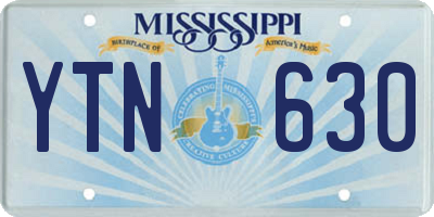 MS license plate YTN630