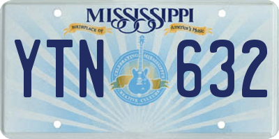 MS license plate YTN632