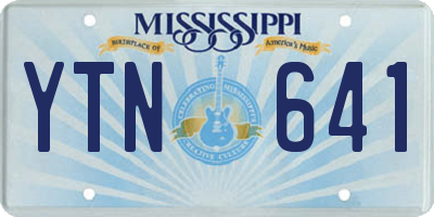 MS license plate YTN641