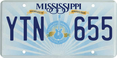 MS license plate YTN655